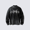 KIIKIO Vintage Washed Graphic Long-Sleeve Tee