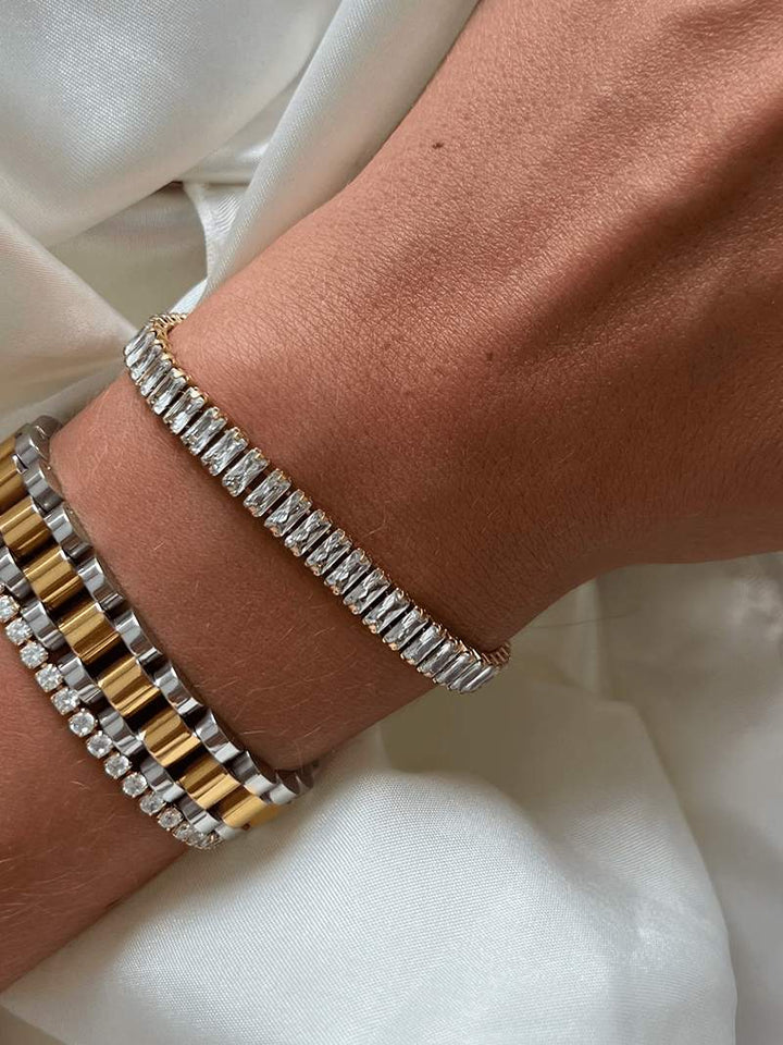 Armbånd av Rivière Baguette