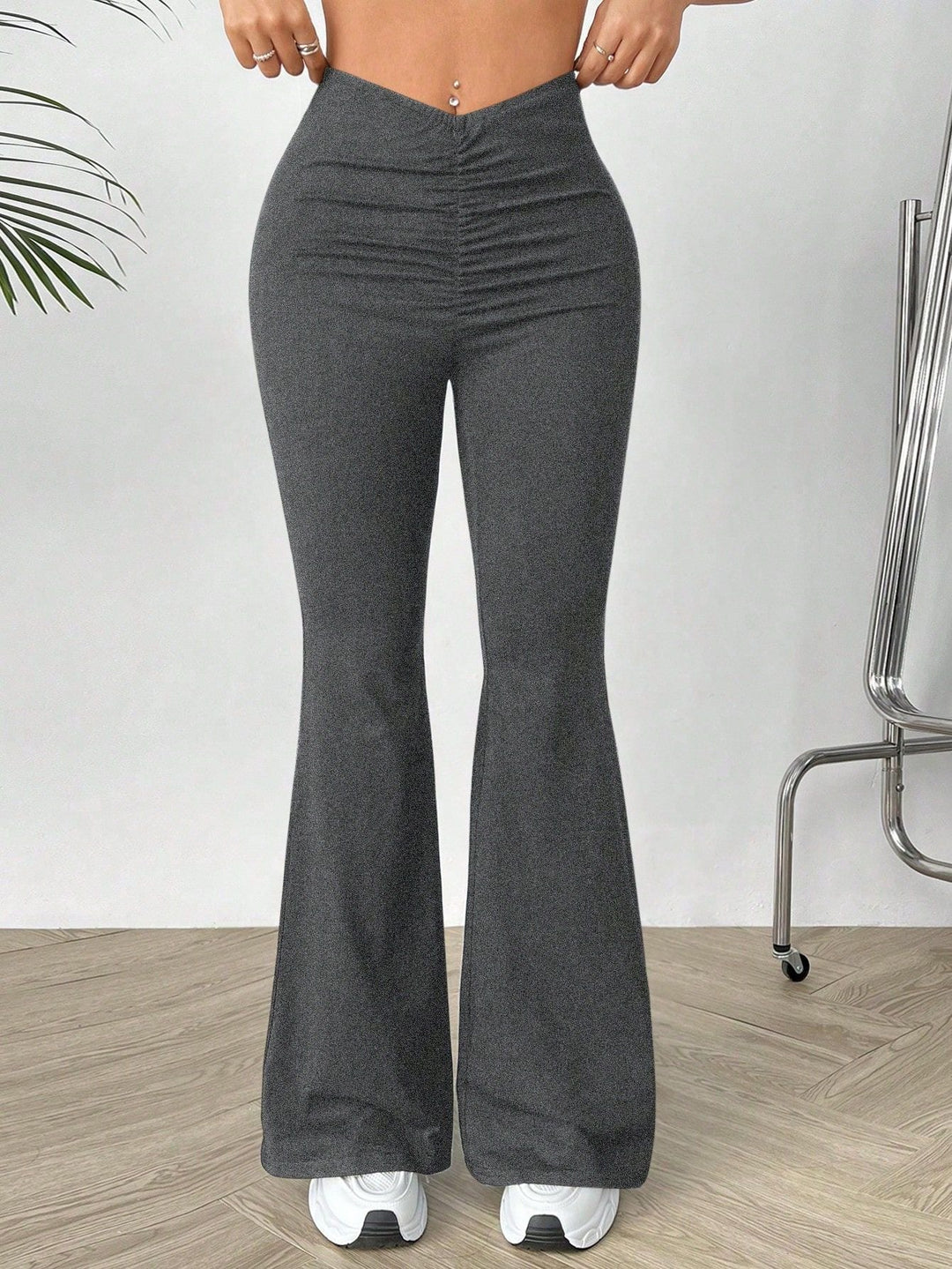 Dame høyt midje bootcut-bukse Skjora