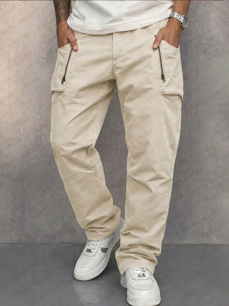 Trendy, koniske cargobukser i 100 % bomull