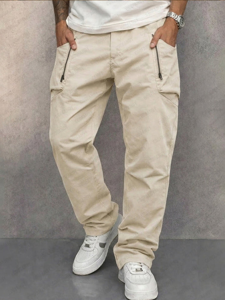 Trendy, koniske cargobukser i 100 % bomull