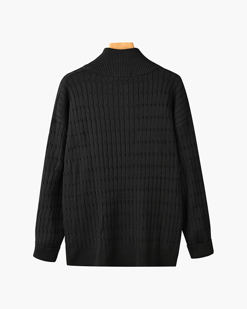 Elegant strikk med glidelås
