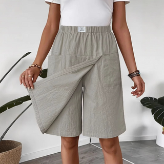 Skort med elastisk linning og snøring for kvinner